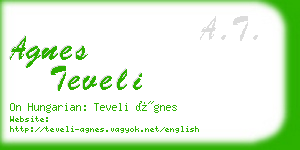 agnes teveli business card